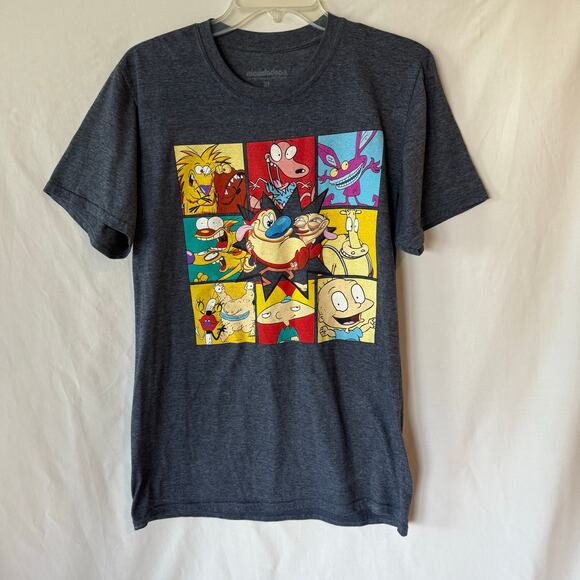 Nickelodeon Nick Rewind All Stars Graphic T-Shirt Gray Unisex M Rugrats - Picture 1 of 6
